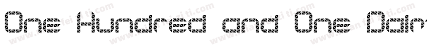 One Hundred and One Dalmatians字体转换